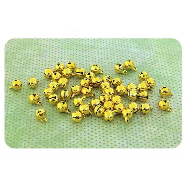 AussieSuperStore Art & Craft Essentials Gold Foley Bells 6mm (in 2 colours) Foley Bells 6mm (in 2 colours) | Craft Bells | Craft Sleigh Bells 042711-GOLD 042711